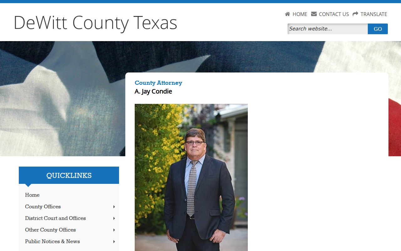 DeWitt County Attorney office page for misdemeanor case and victim assistance information